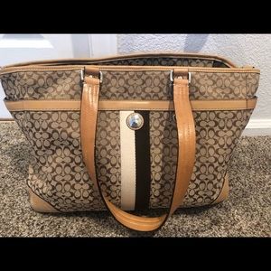 Coach large tote bag
